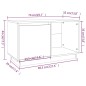 vidaXL Mueble de TV madera maciza de pino marrón miel 74x35x44 cm vidaXL Mueble de TV madera maciza de pino marrón miel 74x35x44 cm
