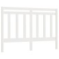 vidaXL Cabecero de cama madera maciza de pino blanco 126x4x100 cm
