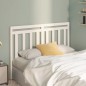 vidaXL Cabecero de cama madera maciza de pino blanco 126x4x100 cm