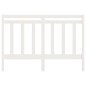 vidaXL Cabecero de cama madera maciza de pino blanco 126x4x100 cm