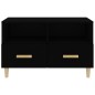 vidaXL Mueble para TV madera contrachapada negro 80x36x50 cm