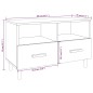 vidaXL Mueble para TV madera contrachapada negro 80x36x50 cm