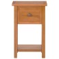 vidaXL Mesa revistero con cajón madera maciza de roble 35x27x55 cm vidaXL Mesa revistero con cajón madera maciza de roble 35x27x55 cm