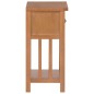 vidaXL Mesa revistero con cajón madera maciza de roble 35x27x55 cm vidaXL Mesa revistero con cajón madera maciza de roble 35x27x55 cm