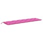 vidaXL Cojines para banco de jardín 2 uds tela rosa 200x50x7 cm vidaXL Cojines para banco de jardín 2 uds tela rosa 200x50x7 cm