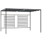 vidaXL Cenador con techo retráctil antracita 4x3x2,3 m 180 g/m² vidaXL Cenador con techo retráctil antracita 4x3x2,3 m 180 g/m²