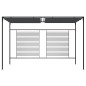 vidaXL Cenador con techo retráctil antracita 4x3x2,3 m 180 g/m² vidaXL Cenador con techo retráctil antracita 4x3x2,3 m 180 g/m²
