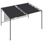 vidaXL Cenador con techo retráctil antracita 4x3x2,3 m 180 g/m² vidaXL Cenador con techo retráctil antracita 4x3x2,3 m 180 g/m²