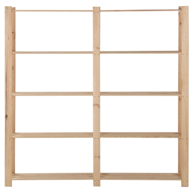 vidaXL Estantería de 5 niveles madera pino maciza 170x28,5x170 cm vidaXL Estantería de 5 niveles madera pino maciza 170x28,5x170 cm