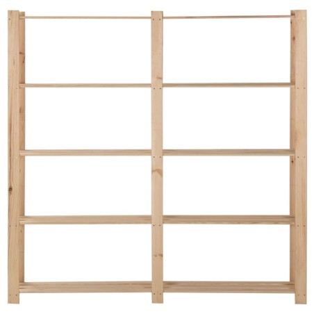 vidaXL Estantería de 5 niveles madera pino maciza 170x28,5x170 cm