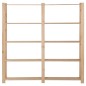 vidaXL Estantería de 5 niveles madera pino maciza 170x28,5x170 cm vidaXL Estantería de 5 niveles madera pino maciza 170x28,5x170 cm
