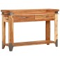 vidaXL Mesa consola de madera maciza de acacia 110x34x74 cm vidaXL Mesa consola de madera maciza de acacia 110x34x74 cm