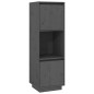 vidaXL Aparador alto de madera maciza de pino gris 38x35x117 cm vidaXL Aparador alto de madera maciza de pino gris 38x35x117 cm