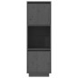 vidaXL Aparador alto de madera maciza de pino gris 38x35x117 cm vidaXL Aparador alto de madera maciza de pino gris 38x35x117 cm