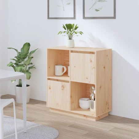 vidaXL Aparador de madera maciza de pino 74x35x80 cm