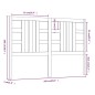 vidaXL Cabecero de cama madera maciza de pino blanco 166x4x100 cm