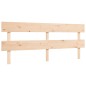 vidaXL Estructura de cama de matrimonio con cabecero madera maciza vidaXL Estructura de cama de matrimonio con cabecero madera maciza