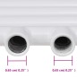vidaXL Radiador toallero de baño recto 500 x 764 mm vidaXL Radiador toallero de baño recto 500 x 764 mm