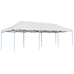 vidaXL Carpa para fiestas pop-up plegable blanco 3x9 m
