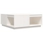 vidaXL Mesa de centro madera maciza de pino blanco 100x101x40,5 cm vidaXL Mesa de centro madera maciza de pino blanco 100x101x40,5 cm