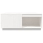 vidaXL Mesa de centro madera maciza de pino blanco 100x101x40,5 cm vidaXL Mesa de centro madera maciza de pino blanco 100x101x40,5 cm
