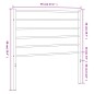 vidaXL Cabecero de metal negro 90 cm vidaXL Cabecero de metal negro 90 cm