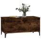 vidaXL Mesa de centro madera contrachapada roble ahumado 90x44,5x45 cm vidaXL Mesa de centro madera contrachapada roble ahumado 90x44,5x45 cm