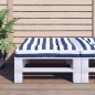vidaXL Cojín para palés tela a rayas azul y blanco 70x70x12 cm vidaXL Cojín para palés tela a rayas azul y blanco 70x70x12 cm