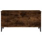 vidaXL Mesa de centro madera contrachapada roble ahumado 90x44,5x45 cm vidaXL Mesa de centro madera contrachapada roble ahumado 90x44,5x45 cm