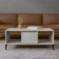 vidaXL Mesa de centro madera contrachapada gris hormigón 90x50x36,5 cm vidaXL Mesa de centro madera contrachapada gris hormigón 90x50x36,5 cm