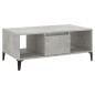 vidaXL Mesa de centro madera contrachapada gris hormigón 90x50x36,5 cm vidaXL Mesa de centro madera contrachapada gris hormigón 90x50x36,5 cm