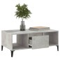 vidaXL Mesa de centro madera contrachapada gris hormigón 90x50x36,5 cm vidaXL Mesa de centro madera contrachapada gris hormigón 90x50x36,5 cm