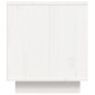 vidaXL Mueble de TV madera maciza de pino blanco 80x35x40,5 cm