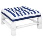 vidaXL Cojín para palés tela a rayas azul y blanco 70x70x12 cm vidaXL Cojín para palés tela a rayas azul y blanco 70x70x12 cm