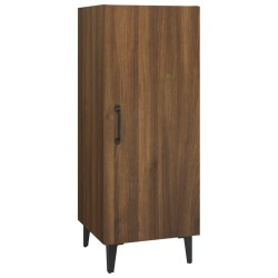 vidaXL Aparador madera contrachapada marrón roble 34,5x34x90 cm