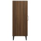 vidaXL Aparador madera contrachapada marrón roble 34,5x34x90 cm vidaXL Aparador madera contrachapada marrón roble 34,5x34x90 cm