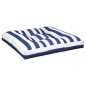 vidaXL Cojín para palés tela a rayas azul y blanco 70x70x12 cm vidaXL Cojín para palés tela a rayas azul y blanco 70x70x12 cm