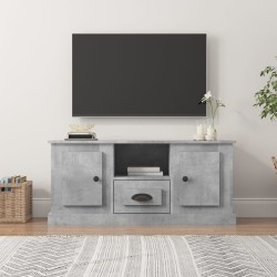 vidaXL Mueble de TV madera contrachapada gris hormigón 100x35,5x45 cm