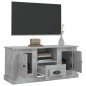 vidaXL Mueble de TV madera contrachapada gris hormigón 100x35,5x45 cm