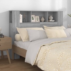 vidaXL Mueble cabecero color gris Sonoma 140x18,5x104,5 cm