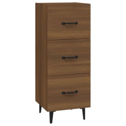 vidaXL Aparador madera de ingeniería marrón roble 34,5x34x90 cm