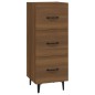 vidaXL Aparador madera de ingeniería marrón roble 34,5x34x90 cm vidaXL Aparador madera de ingeniería marrón roble 34,5x34x90 cm