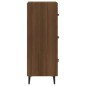 vidaXL Aparador madera de ingeniería marrón roble 34,5x34x90 cm vidaXL Aparador madera de ingeniería marrón roble 34,5x34x90 cm