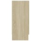 vidaXL Vitrina de madera contrachapada color roble 120x30,5x70 cm vidaXL Vitrina de madera contrachapada color roble 120x30,5x70 cm