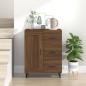 vidaXL Aparador madera contrachapada marrón roble 69,5x34x90 cm vidaXL Aparador madera contrachapada marrón roble 69,5x34x90 cm