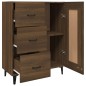 vidaXL Aparador madera contrachapada marrón roble 69,5x34x90 cm vidaXL Aparador madera contrachapada marrón roble 69,5x34x90 cm