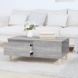 vidaXL Mesa de centro madera contrachapada gris Sonoma 90x50x36,5 cm vidaXL Mesa de centro madera contrachapada gris Sonoma 90x50x36,5 cm