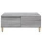 vidaXL Mesa de centro madera contrachapada gris Sonoma 90x50x36,5 cm vidaXL Mesa de centro madera contrachapada gris Sonoma 90x50x36,5 cm