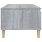 vidaXL Mesa de centro madera contrachapada gris Sonoma 90x50x36,5 cm vidaXL Mesa de centro madera contrachapada gris Sonoma 90x50x36,5 cm