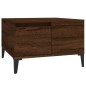 vidaXL Mesa de centro madera contrachapada roble marrón 55x55x36,5 cm vidaXL Mesa de centro madera contrachapada roble marrón 55x55x36,5 cm